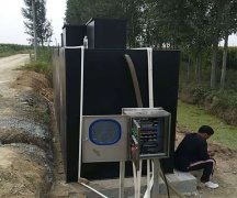 河北保定農(nóng)村生活污水處理現(xiàn)場(chǎng)