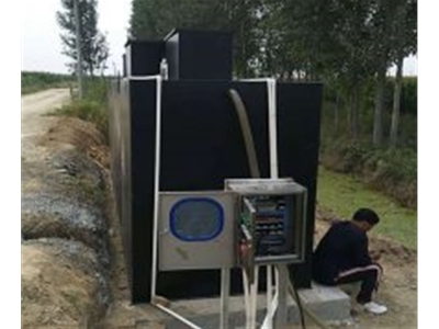 河北保定農(nóng)村生活污水處理現(xiàn)場(chǎng)