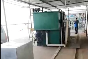 地埋式一體化污水處理設(shè)備 氣浮機(jī) 安裝現(xiàn)場(chǎng)